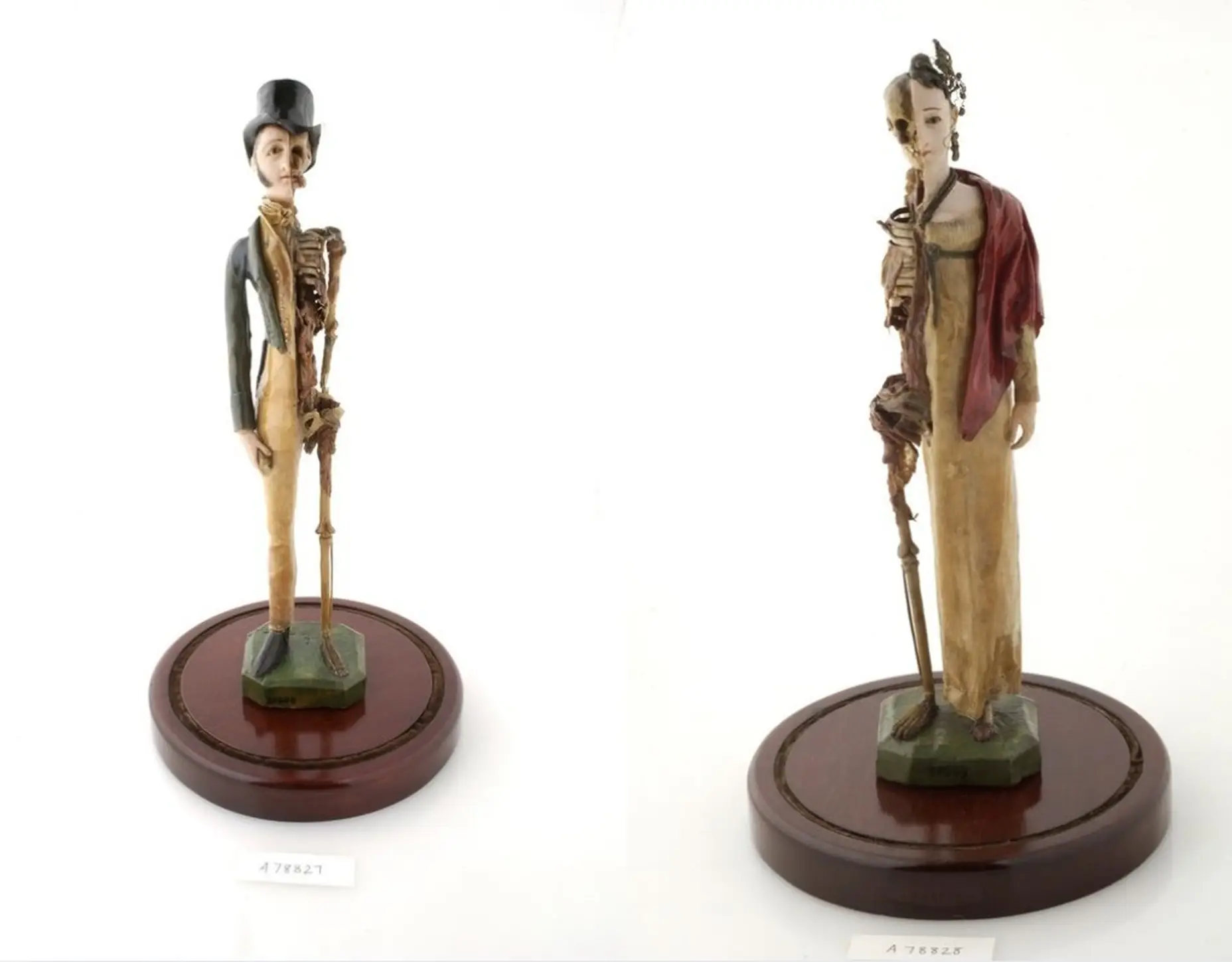 Memento Mori: Figurenpärchen zur geistigen Erbauung aus der „Regency“-Zeit.